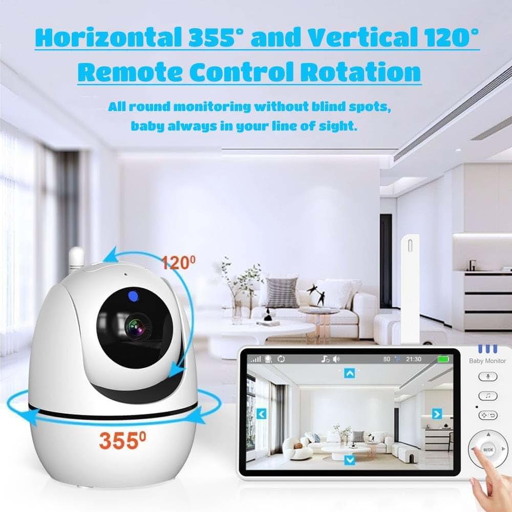 Tianwide 5 Inch HD Baby Camera Monitor with Night Vision