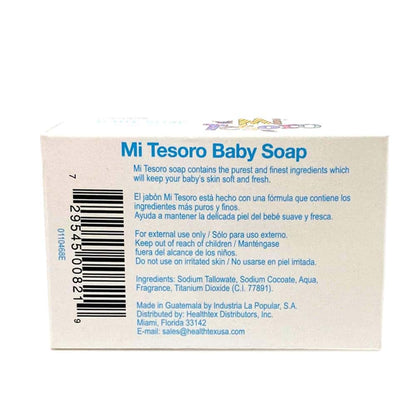 Mi Tesoro Baby Soap for Sensitive Skin, Sulfate Free, 3 Oz, Pack of 2