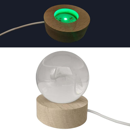 Wqvshro Whale And Teddy Bear Crystal Ball Lamp