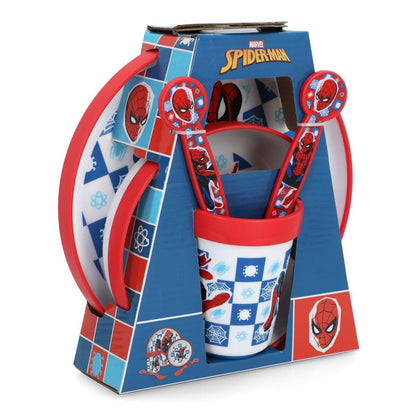 Stor 5-Piece Spiderman Dinnerware Set Microwave Safe