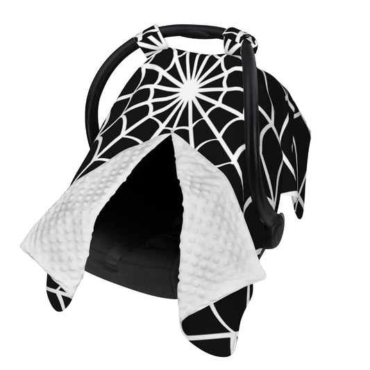 CAYKWVZ Web Baby Car Seat Canopy Cover Multi Use Shower Gift, Nursing Cover for Mom Nursing Covers, Bow Baby Stuff Items