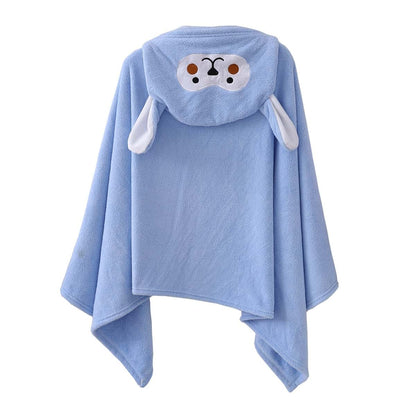 YEBON Kids Hooded Towel Soft Absorbent Bath Towel with Cute Frog Design for Babie, Toddler, Infant Perfect Shower Gifts