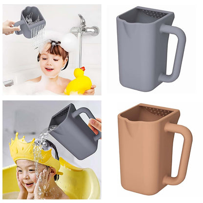 Veltros Ergonomic Infant Shampoo Rinse Cup with Soft Silicone Design & Water Control Infant Bath Cup (photo 2)