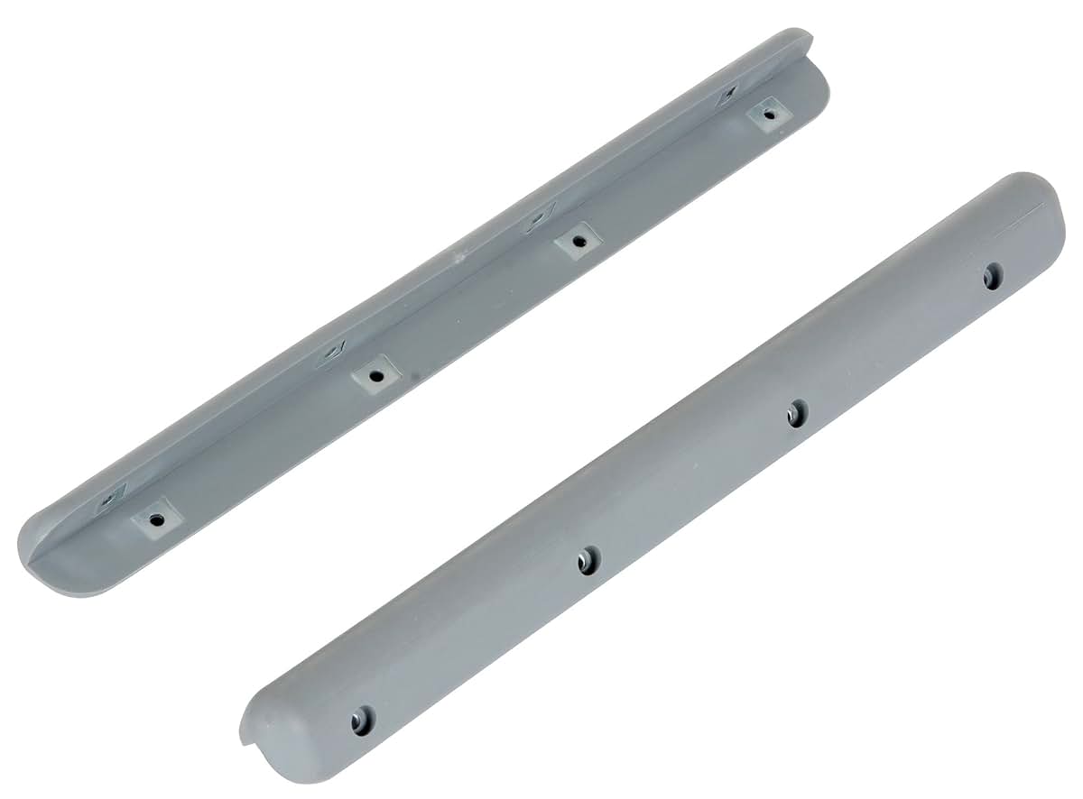 Vestil SB-12 Plastic Corner & Surface Guard with Rubber Edges, 12 Pack, Gray