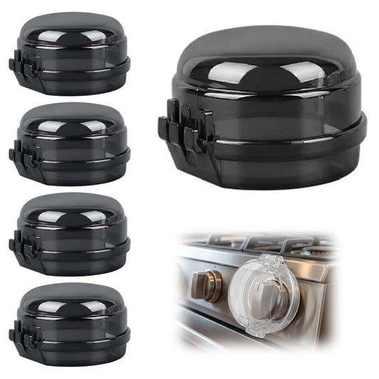 Double Zee Stove Knob Safety Covers, 5-Pack Universal Gas Oven Knob Guards