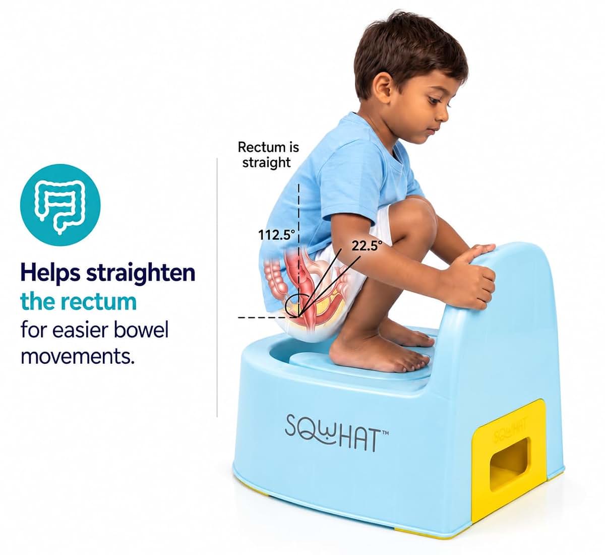 SQWHAT 3-in-1 Toddler Potty Training Chair & Toilet Seat Adapter - Yellow (photo 2)