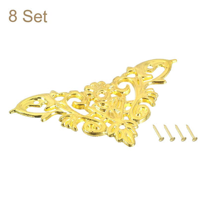 Decorative Metal Corner Protectors for Boxes and Furniture
