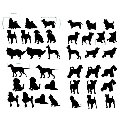 Juruoxin 38-Piece Dog Wall Decal Set For Nursery And Bedroom Decor