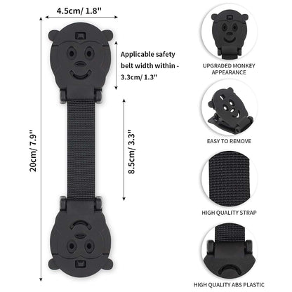 Qopahi Anti Escape Safety Harness Chest Clip Lock for Baby Seats and Strollers