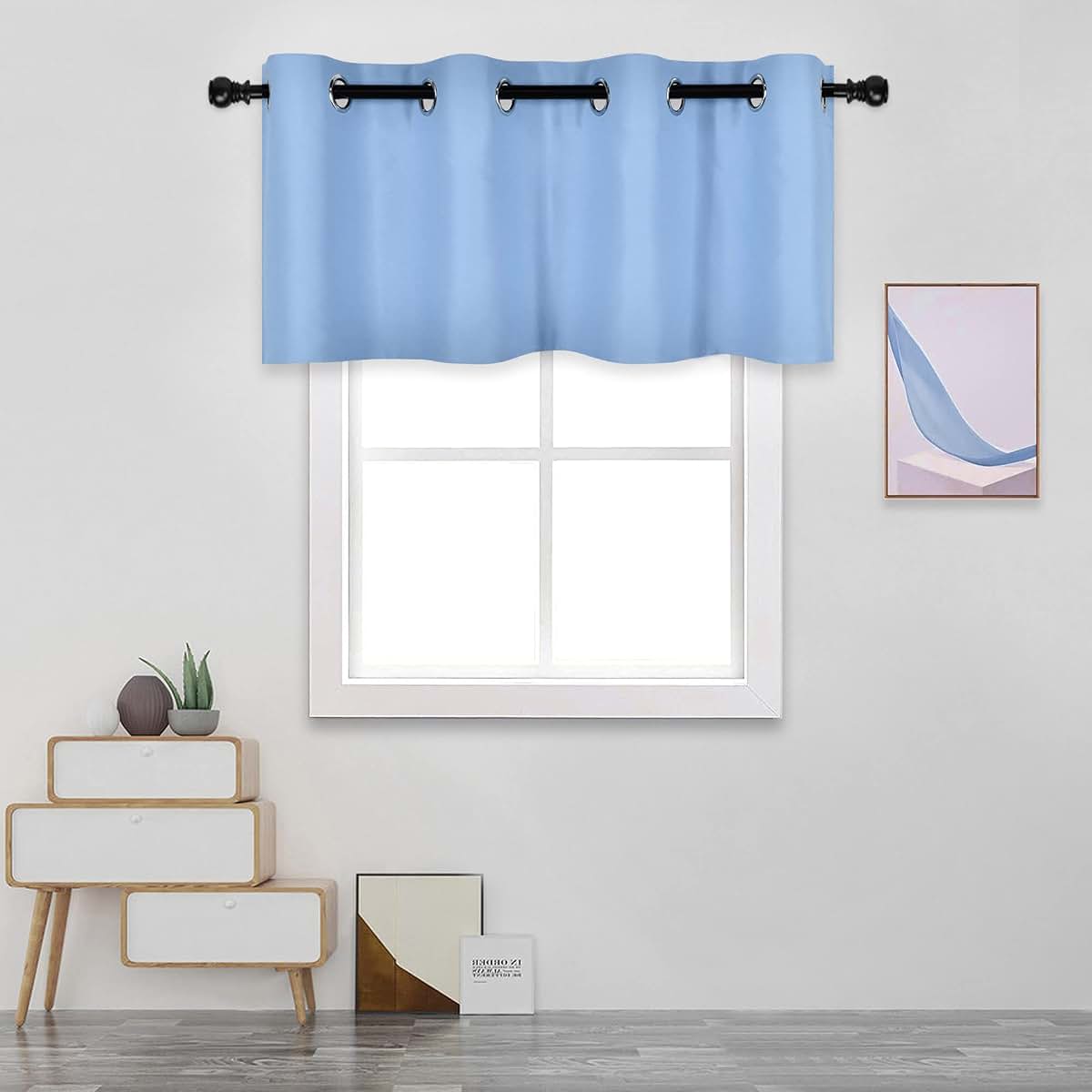 Decovsun Window Valances | Triple Weave Blackout Grommet Curtain Panel