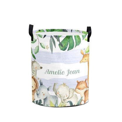 Joyestore Safari Animals Storage Bin Oxford Fabric Laundry Hamper