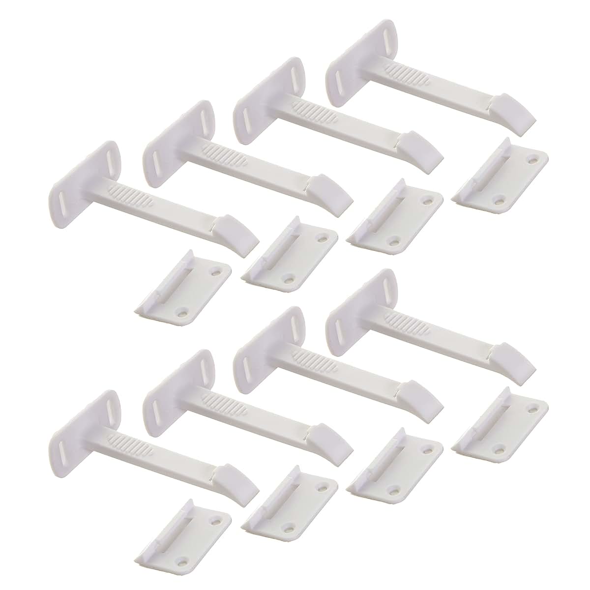 Dreambaby Adhesive Cabinet Locks for Baby Proofing, 8 Count, Tool-Free Installation