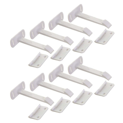 Dreambaby Adhesive Cabinet Locks for Baby Proofing, 8 Count, Tool-Free Installation