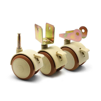 Axauchoz 4-Piece 2-Inch Furniture Crib Swivel Casters With Brake (photo 4)