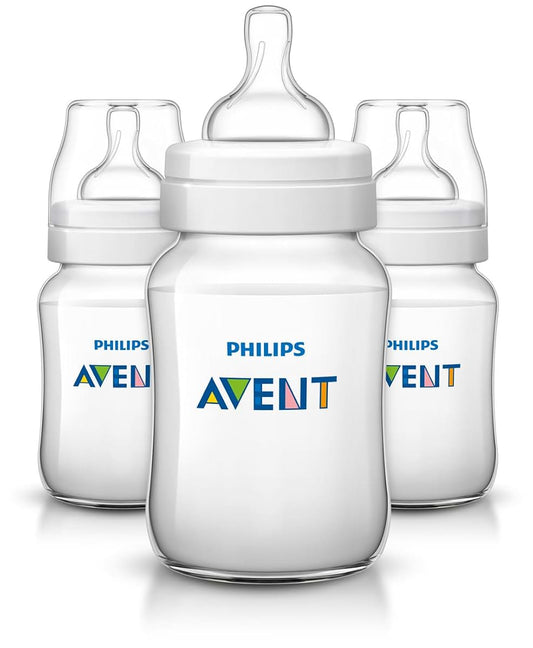 Philips Avent Anti-colic Baby Bottles Clear, 9oz 3 Piece