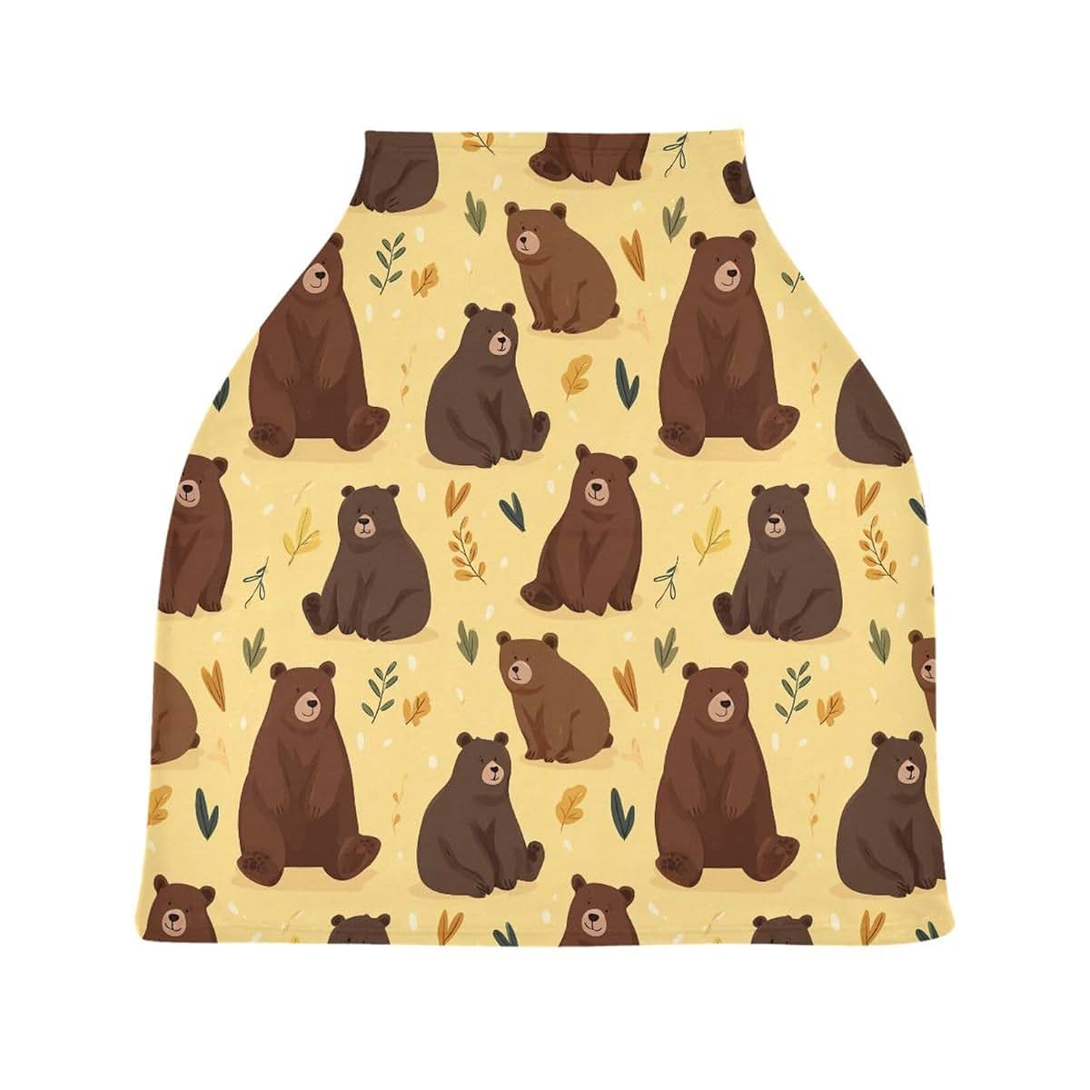 Lancerry Baby Car Seat Cover Brown Bears