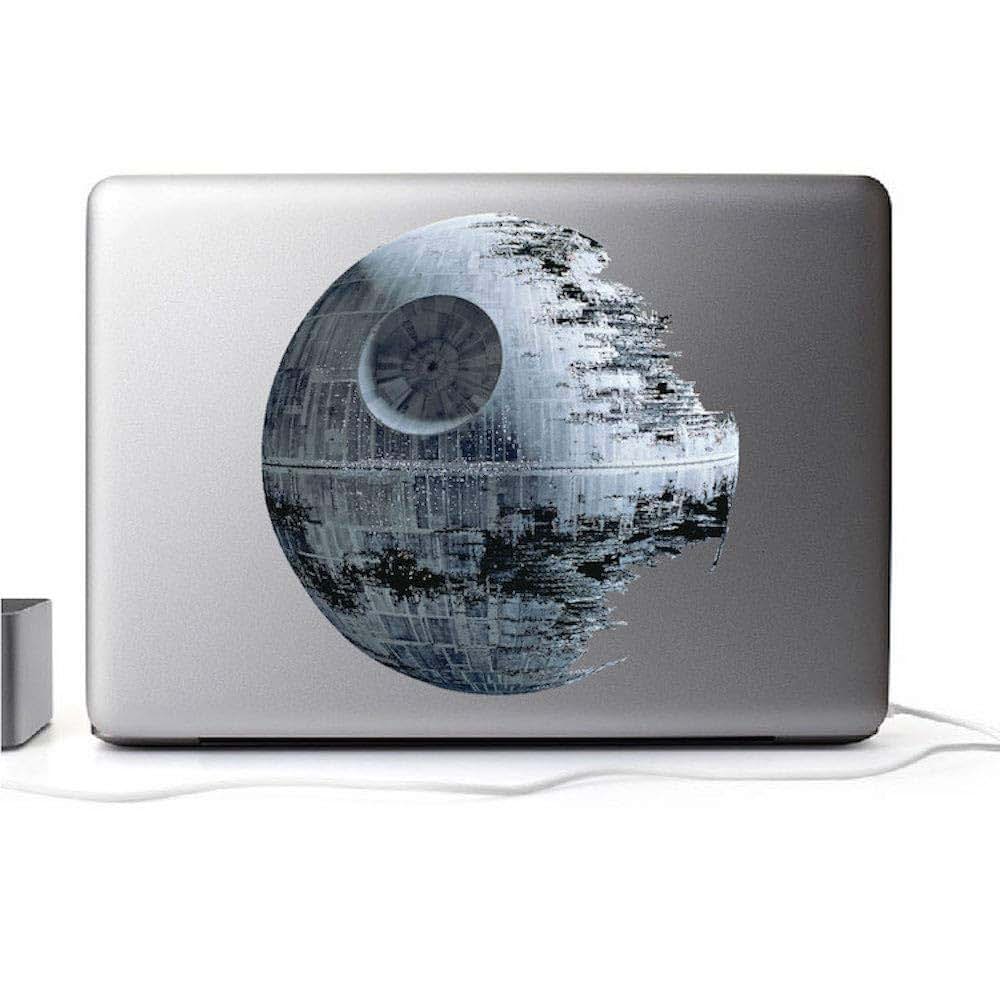 Wall Decals Death Star Wall Mural Decal - 22x22 Inch Vinyl Peel and Stick Star Wars Room Decor