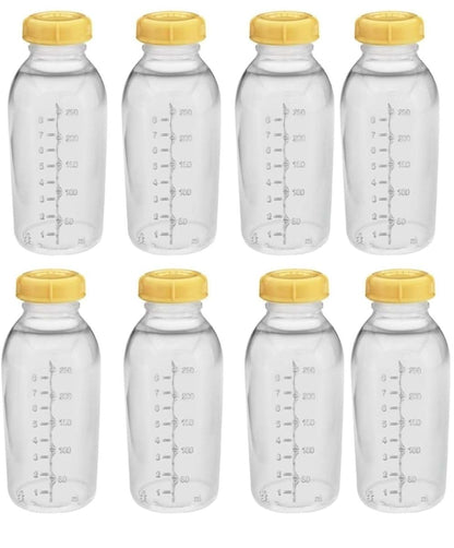 Medela Breastmilk Collection, Storage, and Feeding Bottles with Lids, 8 Pack, 8oz/250ml