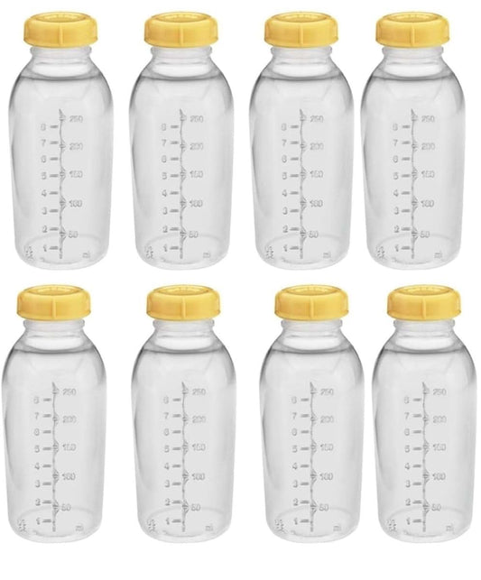 Medela Breastmilk Collection, Storage, and Feeding Bottles with Lids, 8 Pack, 8oz/250ml
