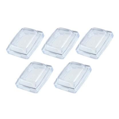 Aexit 5-Pack Silicone Rocker Switch Protector Covers Transparent Splash-Proof