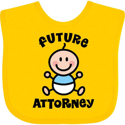 Inktastic Future Attorney Lawyer In Training Baby Bib With Hook And Loop Closure