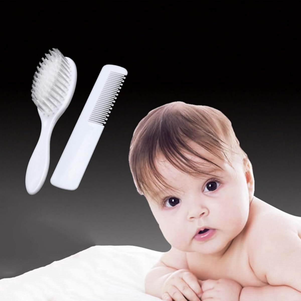 DIIOOMIEEU Brush & Comb Set Children Hair Brush Soft Bristle Caps Hair Brush for Toddler Infant Head Massage (photo 4)