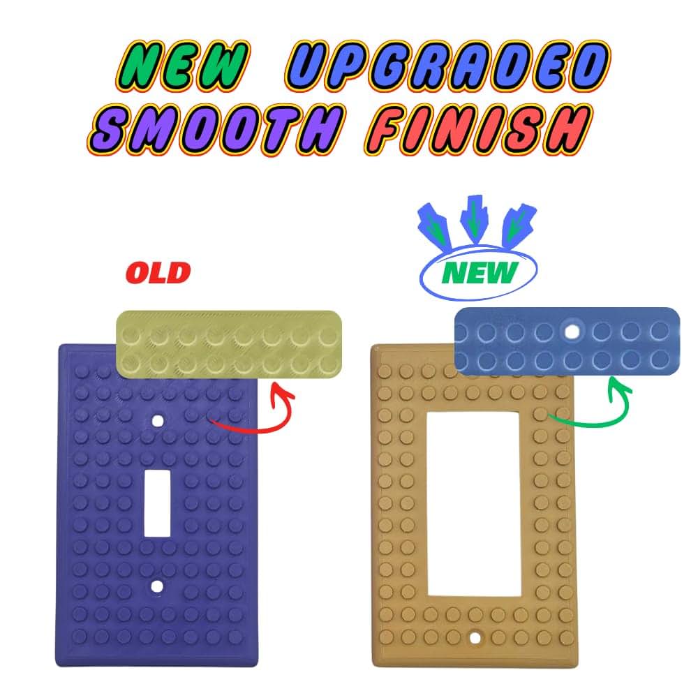 Building Brick Light Switch Cover Plate, Single Toggle