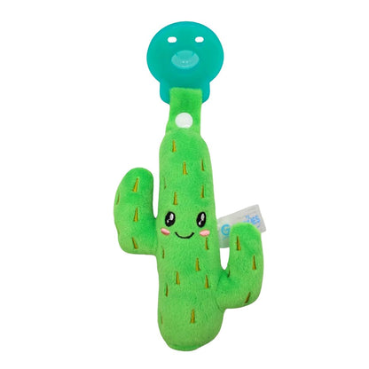 Gamezies Cactus Plush Pacifier With Detachable Western Plush Toy Holder 0-6 Months