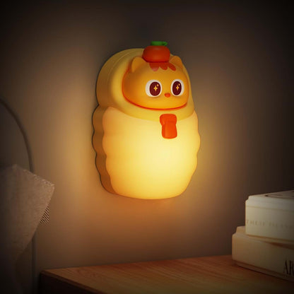 Mrscoz LED Night Light, Rechargeable Touch Lamp for Nursery, Orange