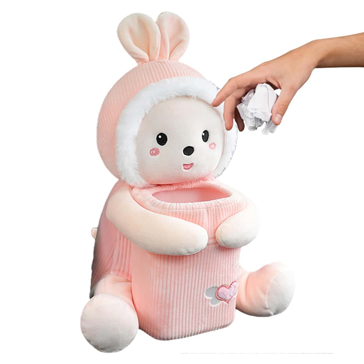 Erice 2-in-1 Car Trash Can And Tissue Box - Rabbit Design (photo 4)