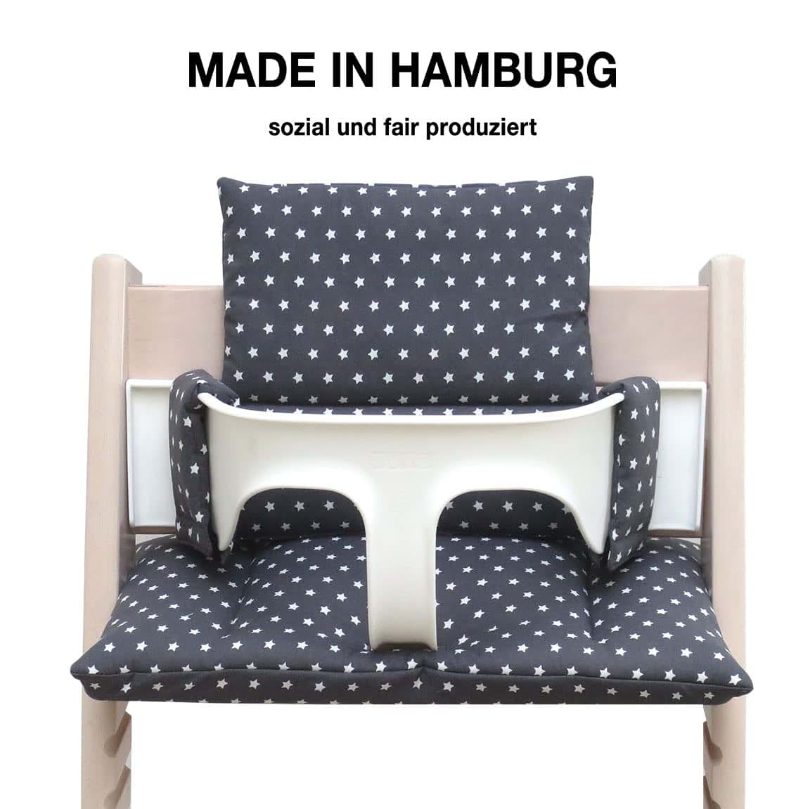 Blausberg Baby - Cushion Set for Tripp Trapp High Chair of Stokke - Anthracite Stars (photo 2)
