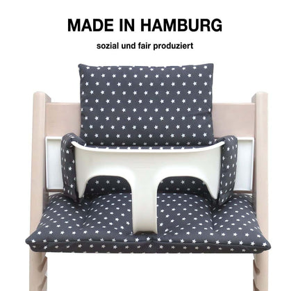 Blausberg Baby - Cushion Set for Tripp Trapp High Chair of Stokke - Anthracite Stars (photo 2)