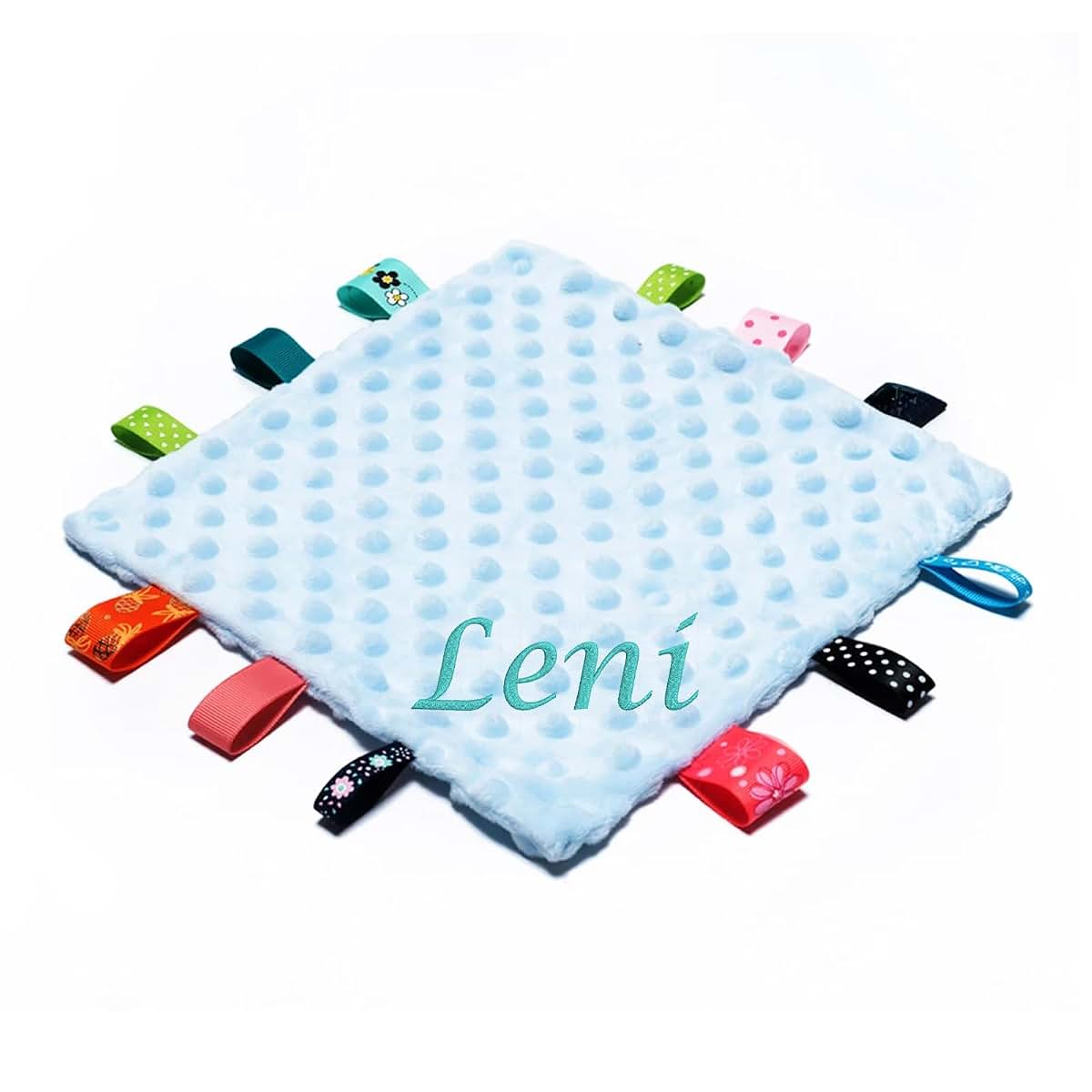 Gorm Personalized Baby Name Blanket Pink Embroidery Security Blanket (photo 4)