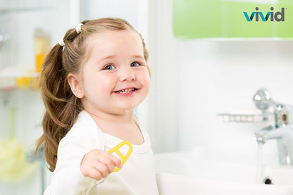 Vivid Toddler Training Teething Finger Handle Soft Toothbrush for 18 to 36 Months, Pack of 72