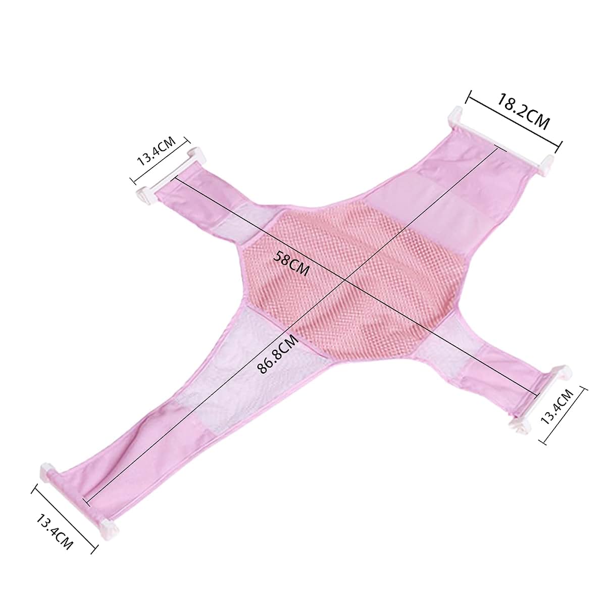 Ibluelover Baby Bath Seat Support Mesh Pad Infant Bathing Support Mat (photo 4)