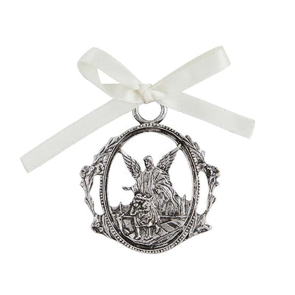 Autom Guardian Angel Crib Medal & Wall Cross Gift Set, 2-Pieces, White (photo 2)