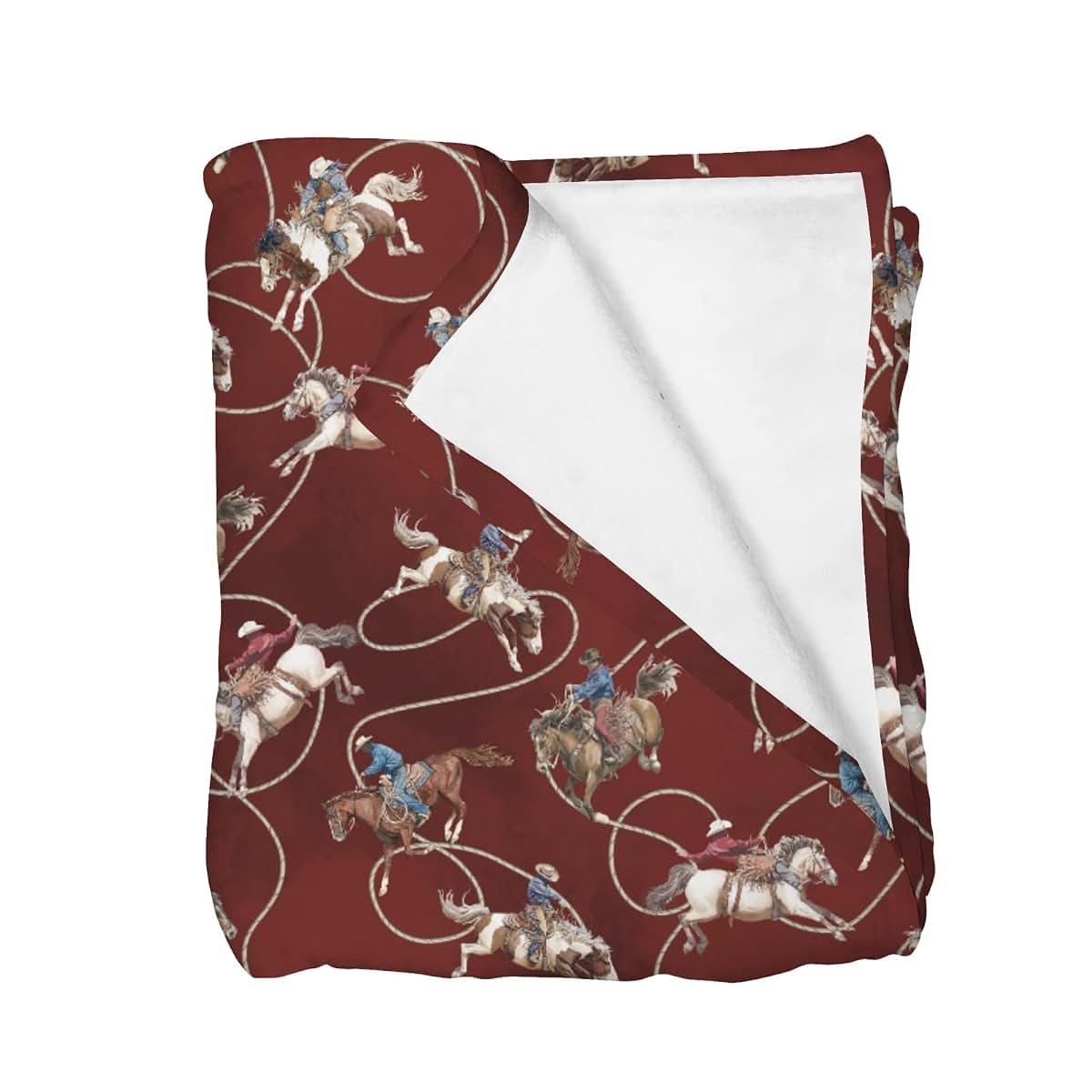 Selgkds Vintage Cowboy Life Baby Blankets for Girls Boys Country Western Cowboys Horse Infants Toddler Crib Stroller
