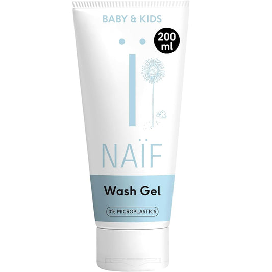 Naïf Naif Care - Cleansing Baby Wash Gel - With Natural Cottonseed Extract (6.8 oz)