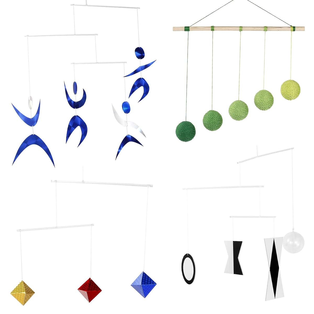 Barley Zone Montessori Mobile Set - Munari, Gobbi, Octahedron, Dancers