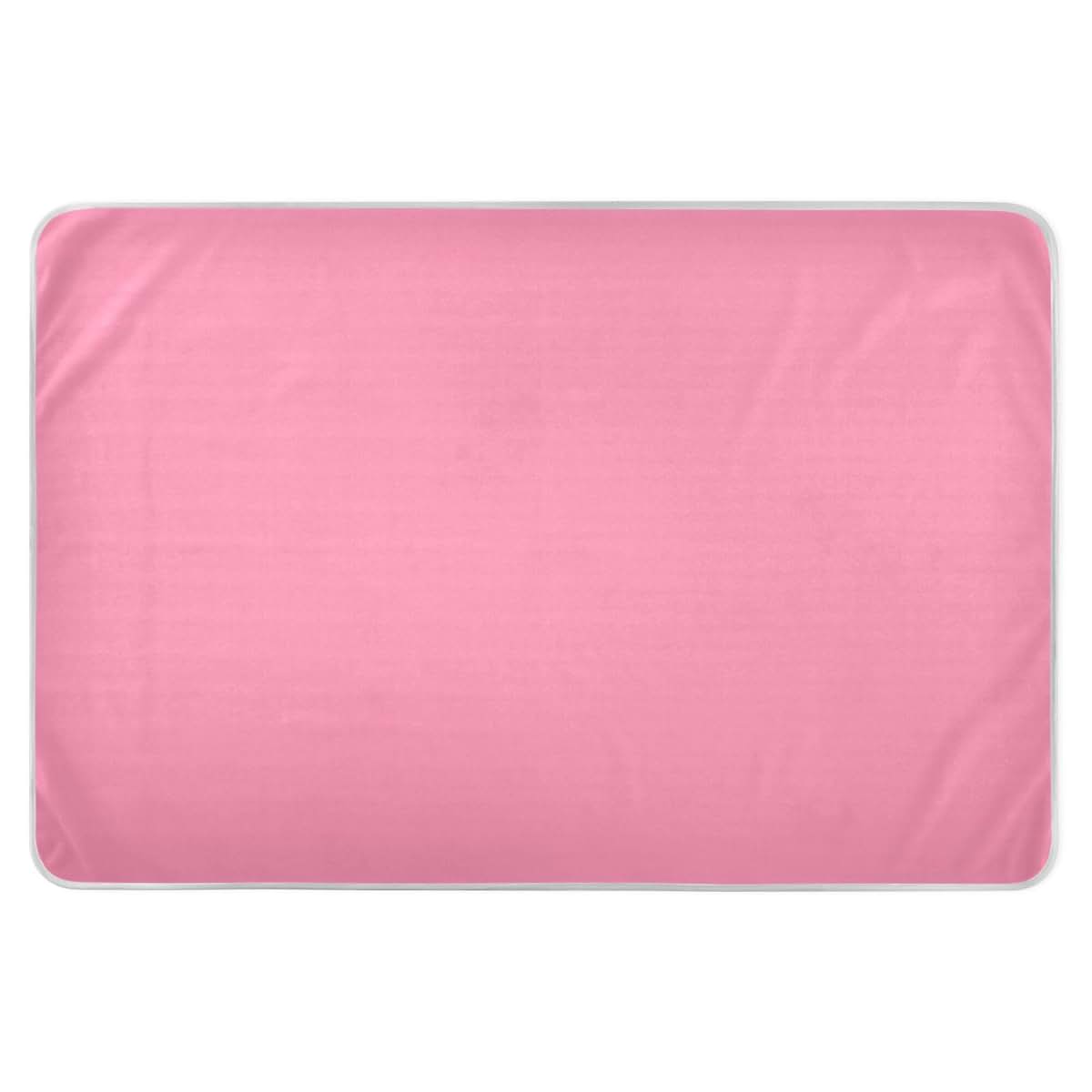 BabyOneStop Hot Pink Reusable Toddler Mattress Pad, 52 x 34 Inch Waterproof Potty Training Pad
