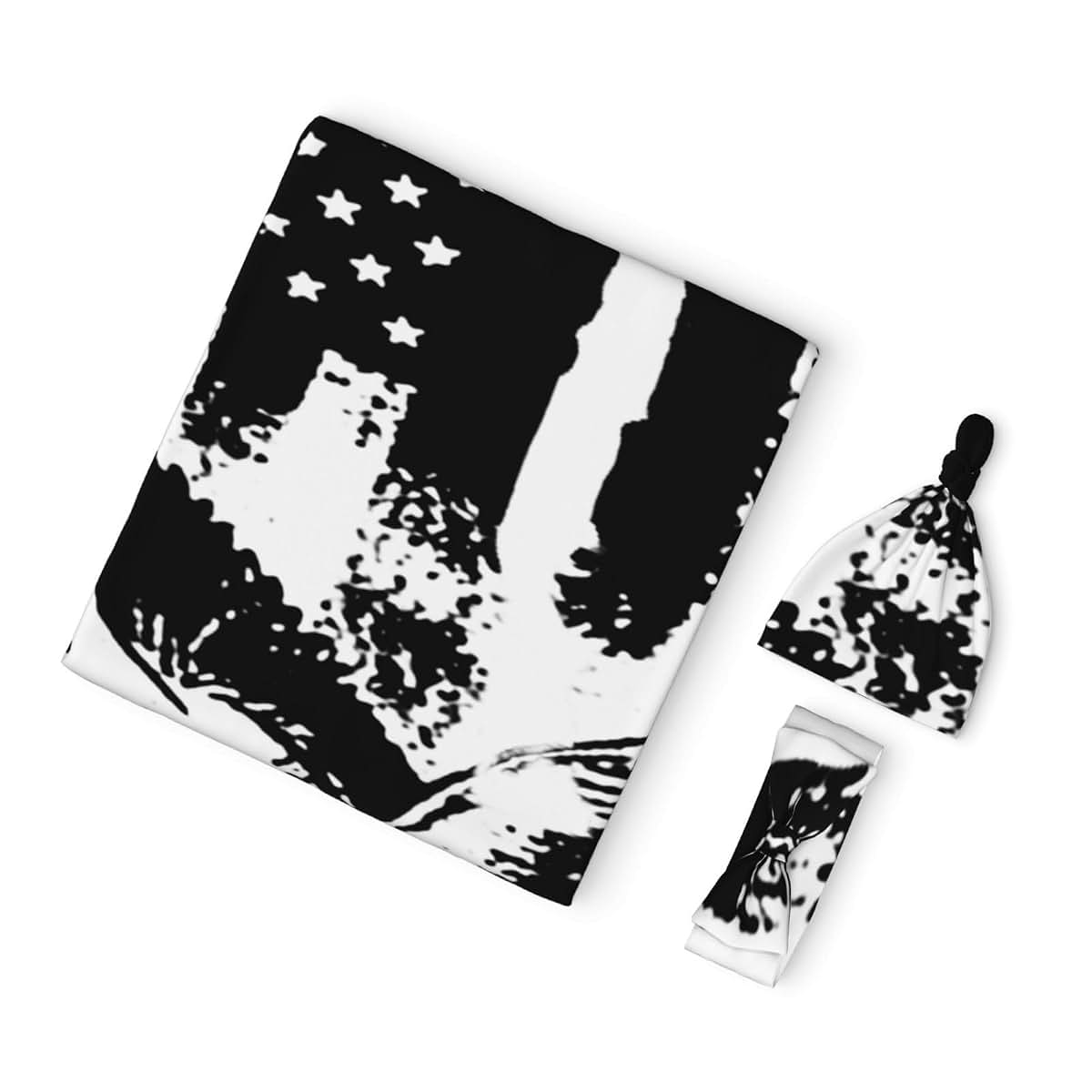 HavLik Duck Hunting Pattern Swaddle Blanket And Headband Set