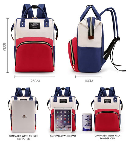 YYFRIEND Multi-Function Large Capacity Mother and Baby Bag Diaper Bag Mummy Backpack Baby Bottle Insulation Bag (photo 3)