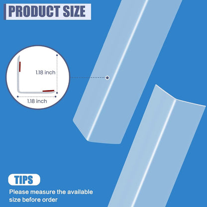 BabyOneStop 2PCS Self-Adhesive Wall Corner Protectors 31.5 Inch Edge Guards
