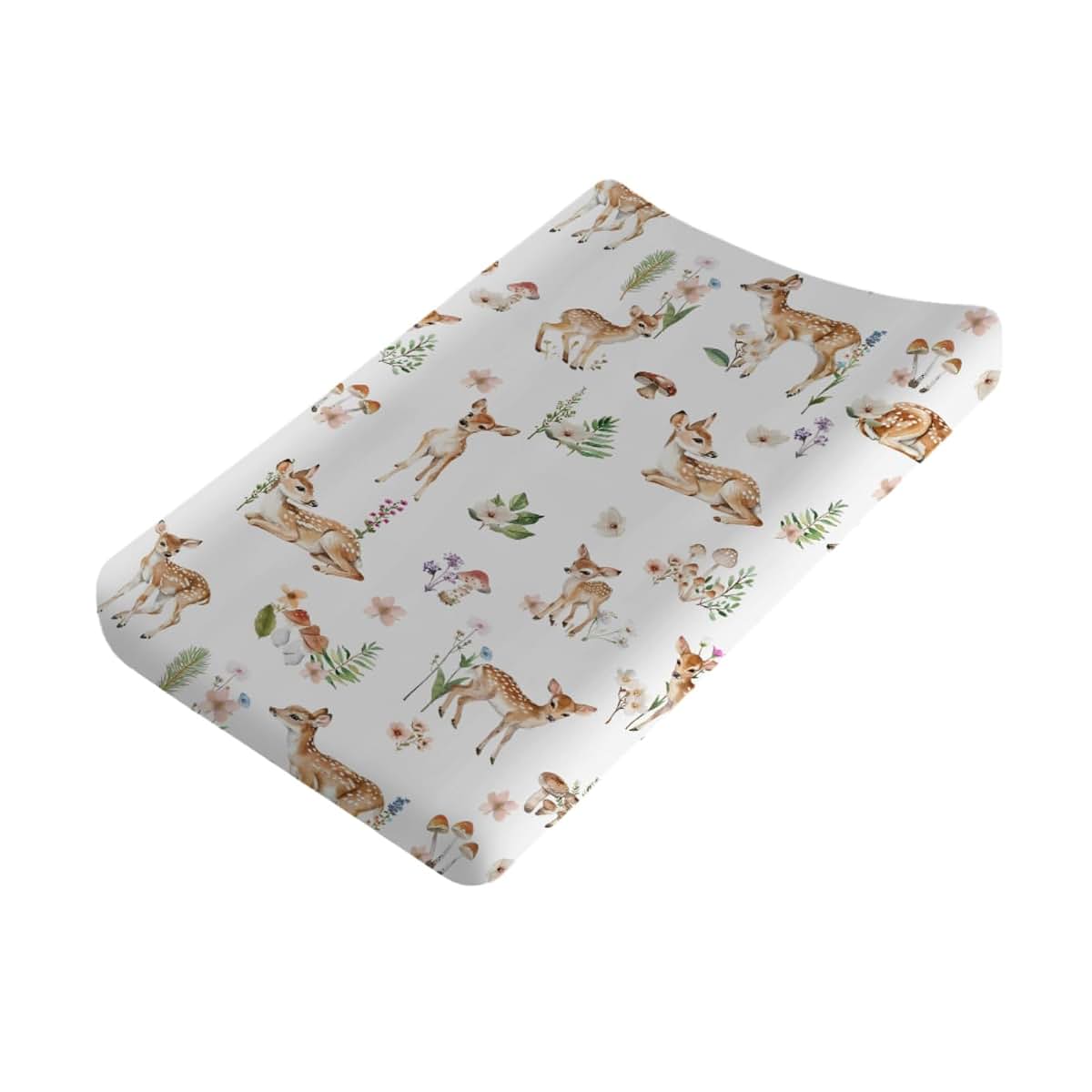 Hwmmbh Spring Animal Changing Pad Cover, 32x16 Inch, Soft Breathable Polyester