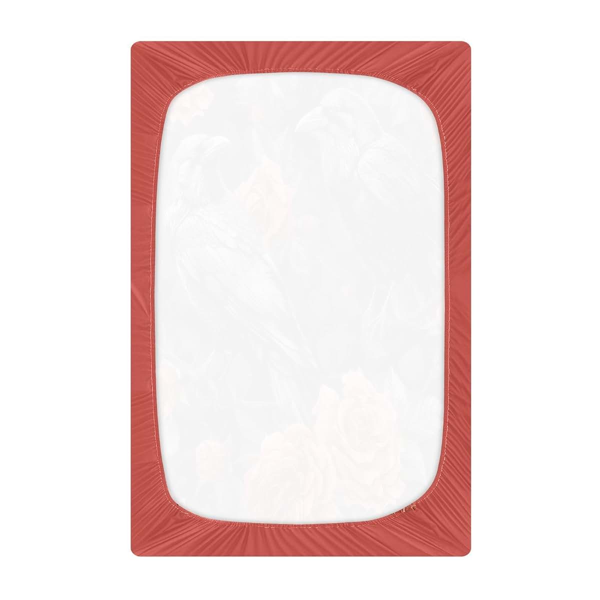 SDMKA Raven Birds in Roses Portable Microfiber Crib Sheet, 28x52 Inch