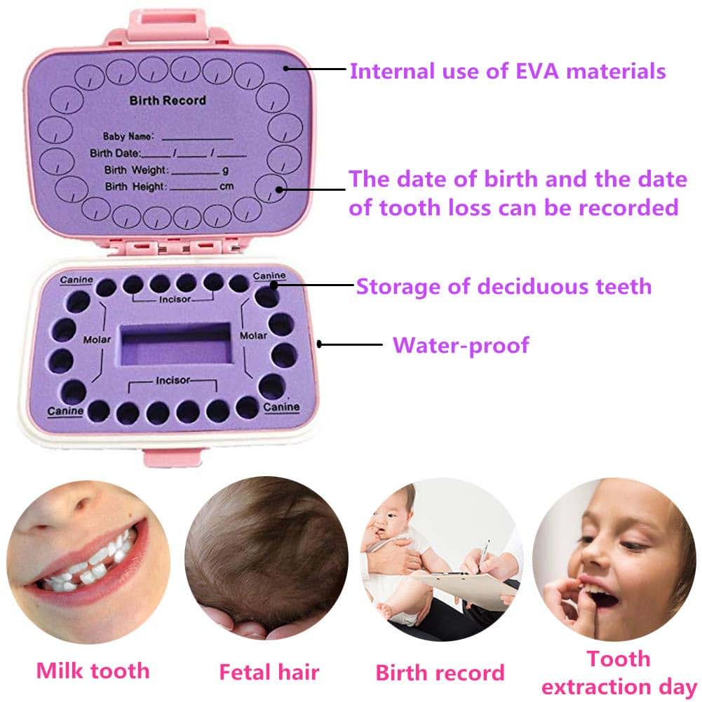 AGANS WANONEE Baby Teeth Keepsake Box - Pink (photo 3)