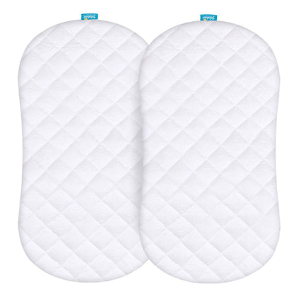 Halo BassiNest Mattress Pad Cover, Waterproof, 2 Pack