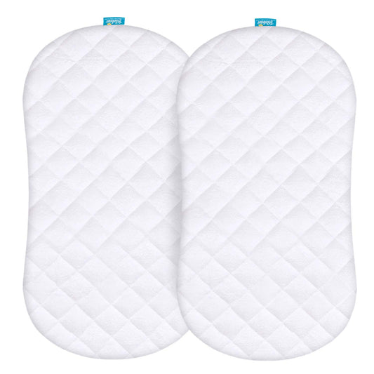 Halo BassiNest Mattress Pad Cover, Waterproof, 2 Pack