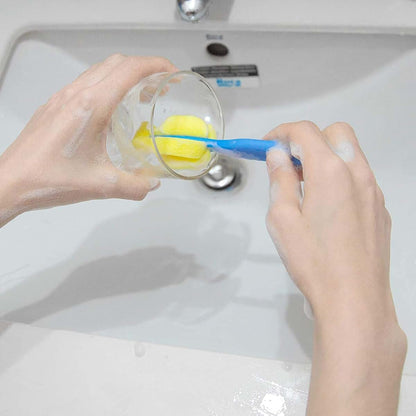 AUEAR Milk Bottle Nipple Brushes and Pacifier Sponge Cleaning Set (8 Pieces) (photo 4)