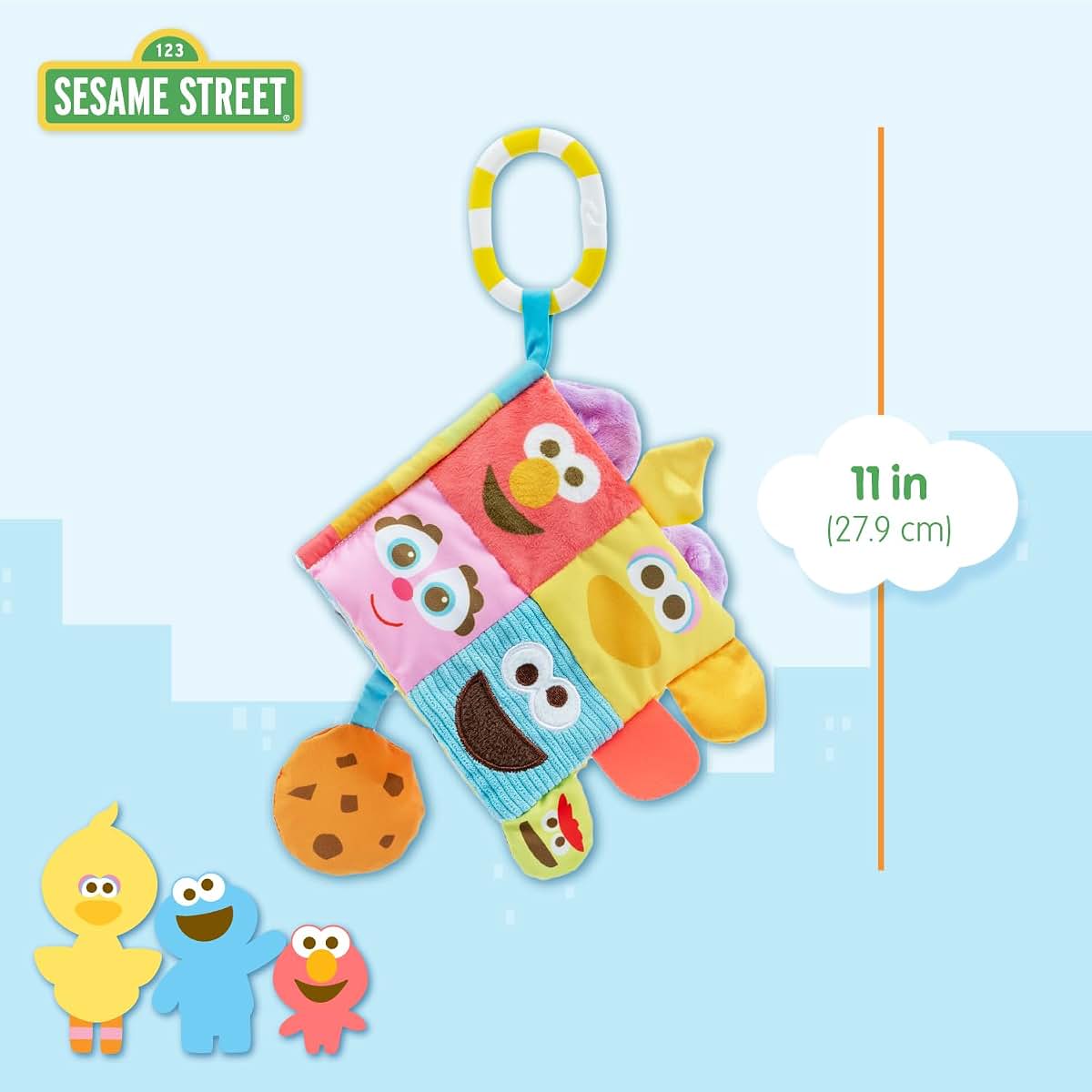 Kids Preferred Sesame Street Soft Book With Sensory Materials (photo 4)